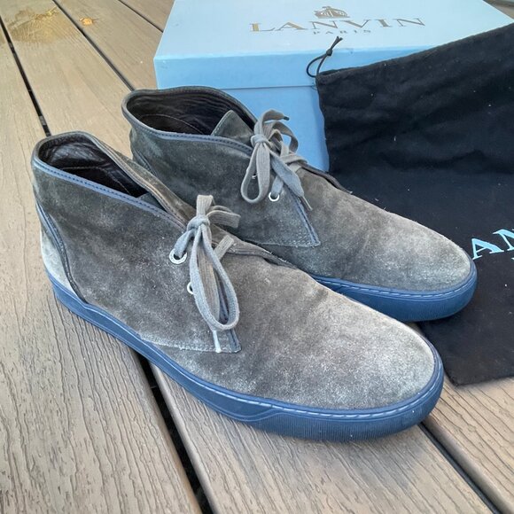 LANVIN PARIS Suede Desert Boot 11 with original box and bag main image 5